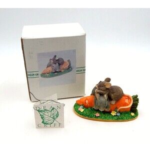 Charming Tails After Lunch Snooze Mouse Figurine Dean Griff 89-558 Silvestri
